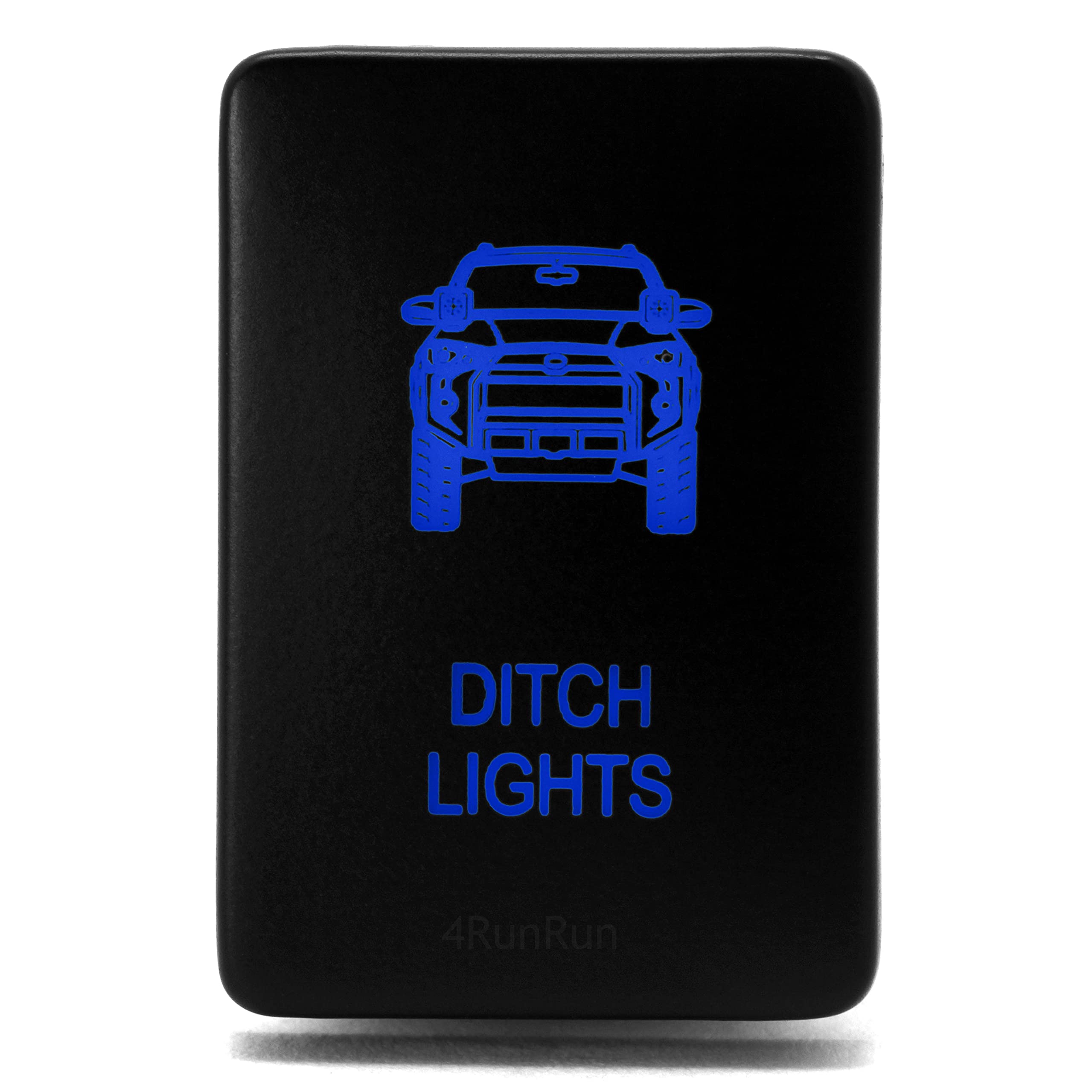 Ditch Light Switch Logo for Toyota 4Runner 5th Gen Blue 32mm Fuse Tap Included