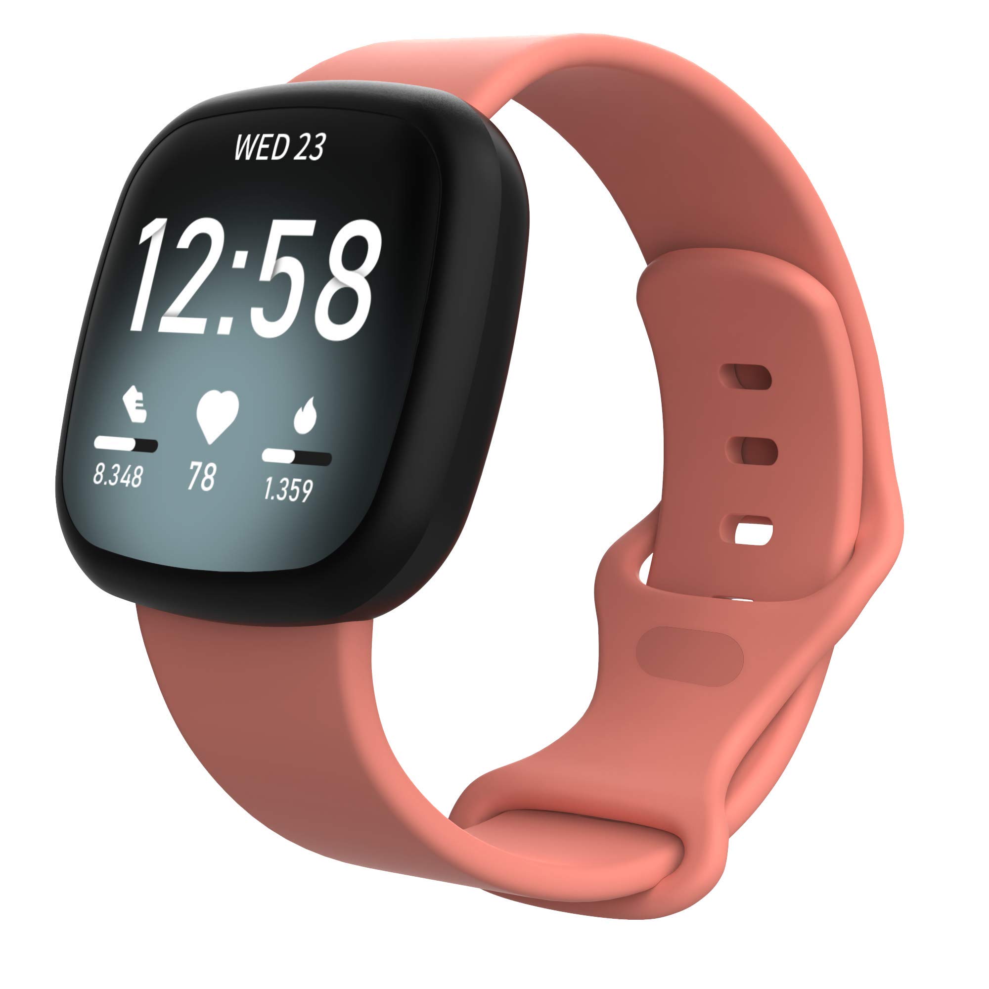 RuenTech Silikon-Armband Passend Für Fitbit Versa 3 / Versa 4 / Sense 2 – Ersatzband In Größe Klein (5,5-7,1 Zoll) In Farbe 10-A