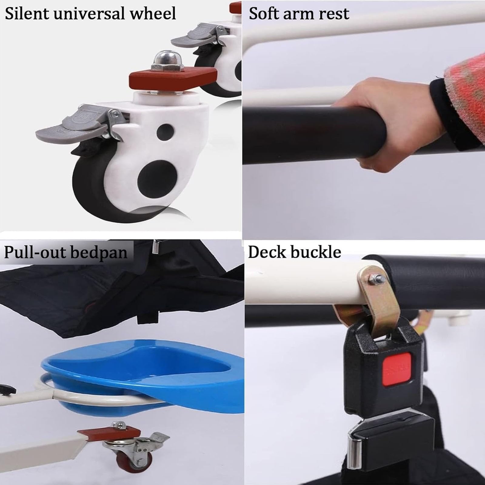 Silla de transferencia de elevación para pacientes, Elevador para Silla De Ruedas Grúa para Elevación Y Traslado De Pacientes Reposapiés Abatibles Ajustables en Altura para Ancianos Discapacitados