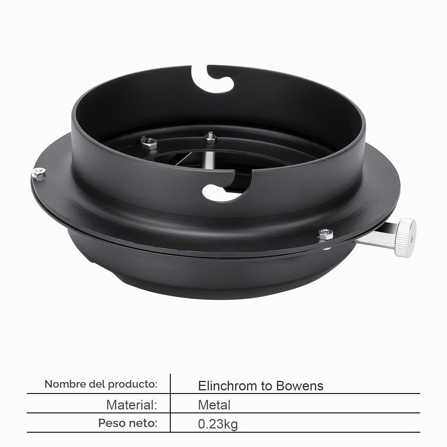 Anillo adaptador convertidor Fomito para acelerar el montaje de Elinchrom a Bowens para difusor de luz, beauty dish, flash estroboscópico, fotografía profesional