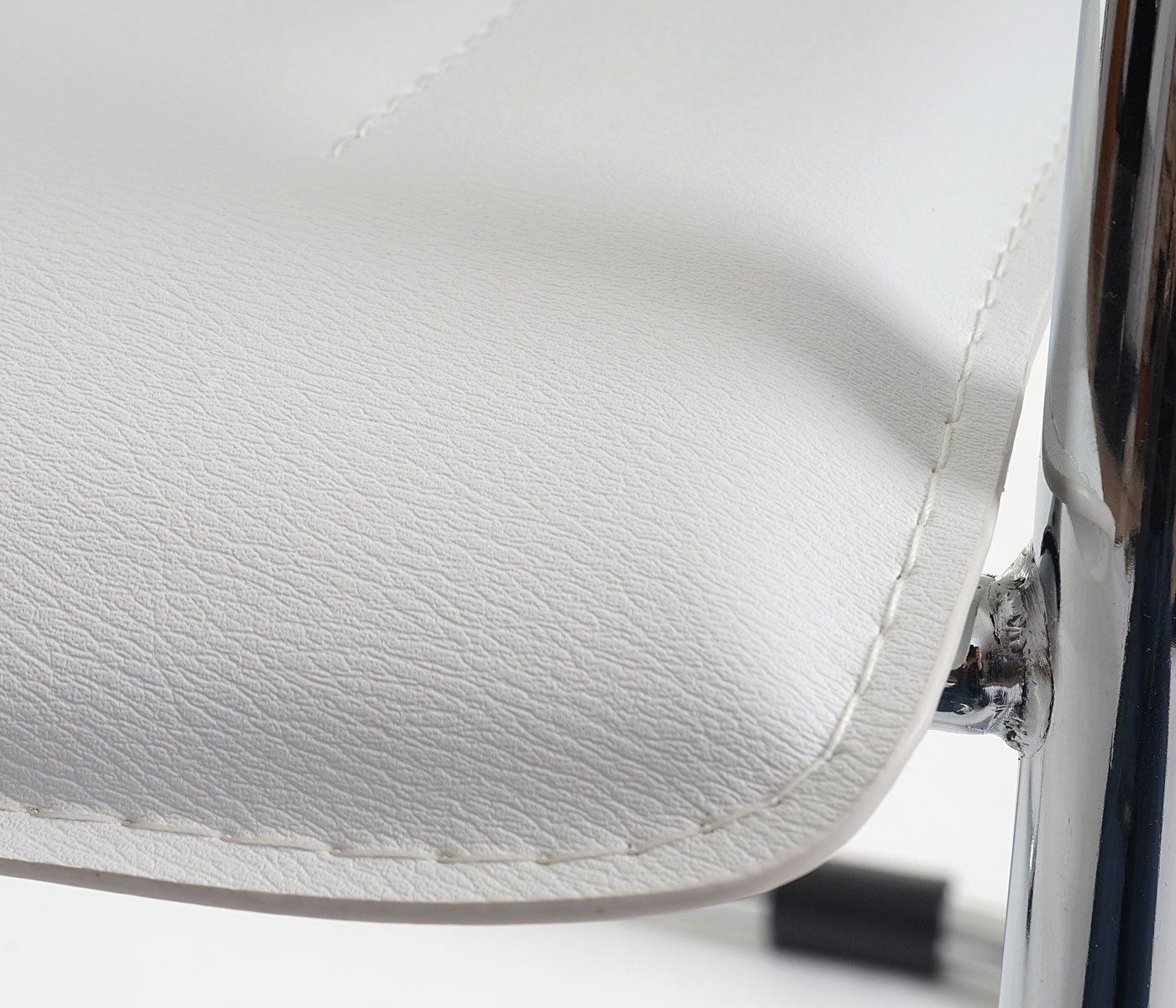 PROREGAL 2er-Set Konferenzstuhl Sammy HxBxT 93x56x56cm Sitzhöhe 47cm Besucherstuhl Freischwinger Weiß Wartezimmer Büro