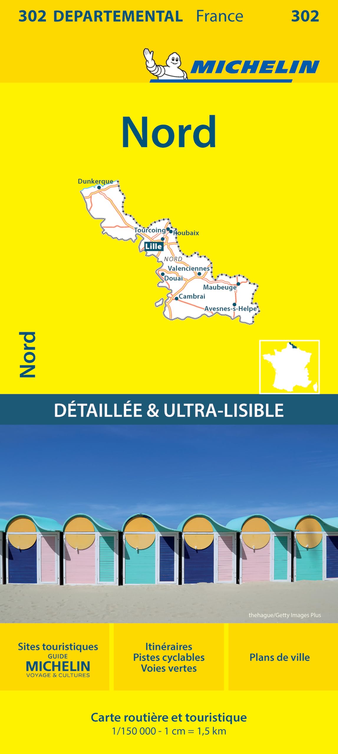 Nord  Michelin Local Map 302 by Michelin 9782067202030
