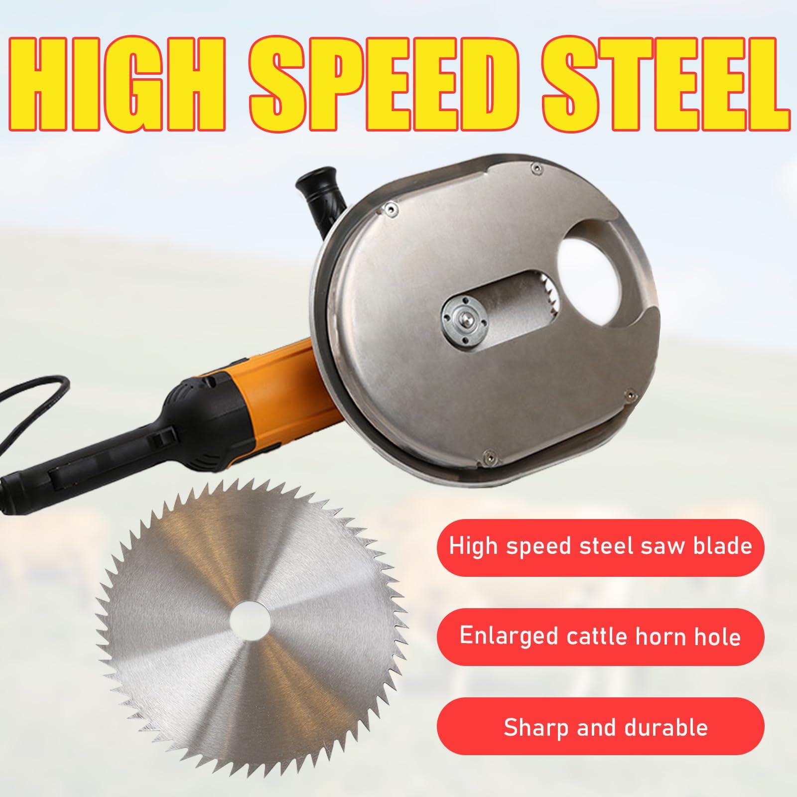 Dehorner elettrico del bestiame, 1700W Horn Cutting Machine, Strumento di dehorning del bestiame per mucche, pecore e tori, efficiente attrezzatura agricola per la rimozione del corno