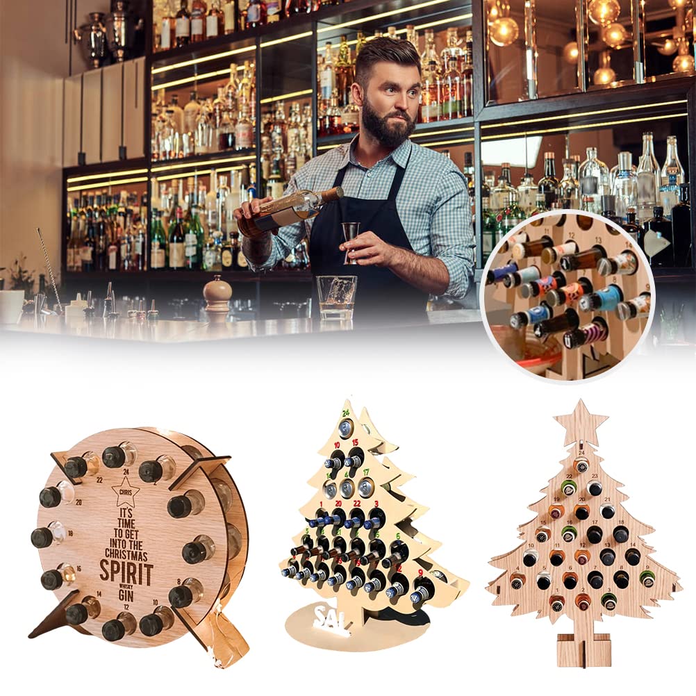 Calendario Dell'Avvento Con Whisky E Liquori - 24 Mini Bottiglie Premium Per Il Conto Alla Rovescia Di Natale