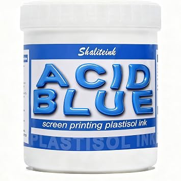 8oz Acid Blue Plastisol Screen Printing Ink