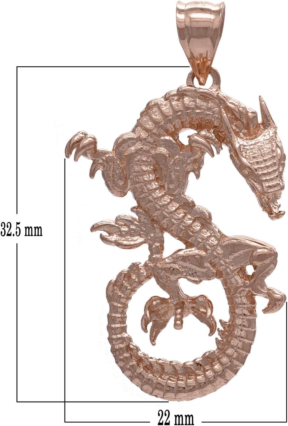 Kaya♦︎14kgfピーチオレンジドラゴンスケールカービングネックレス