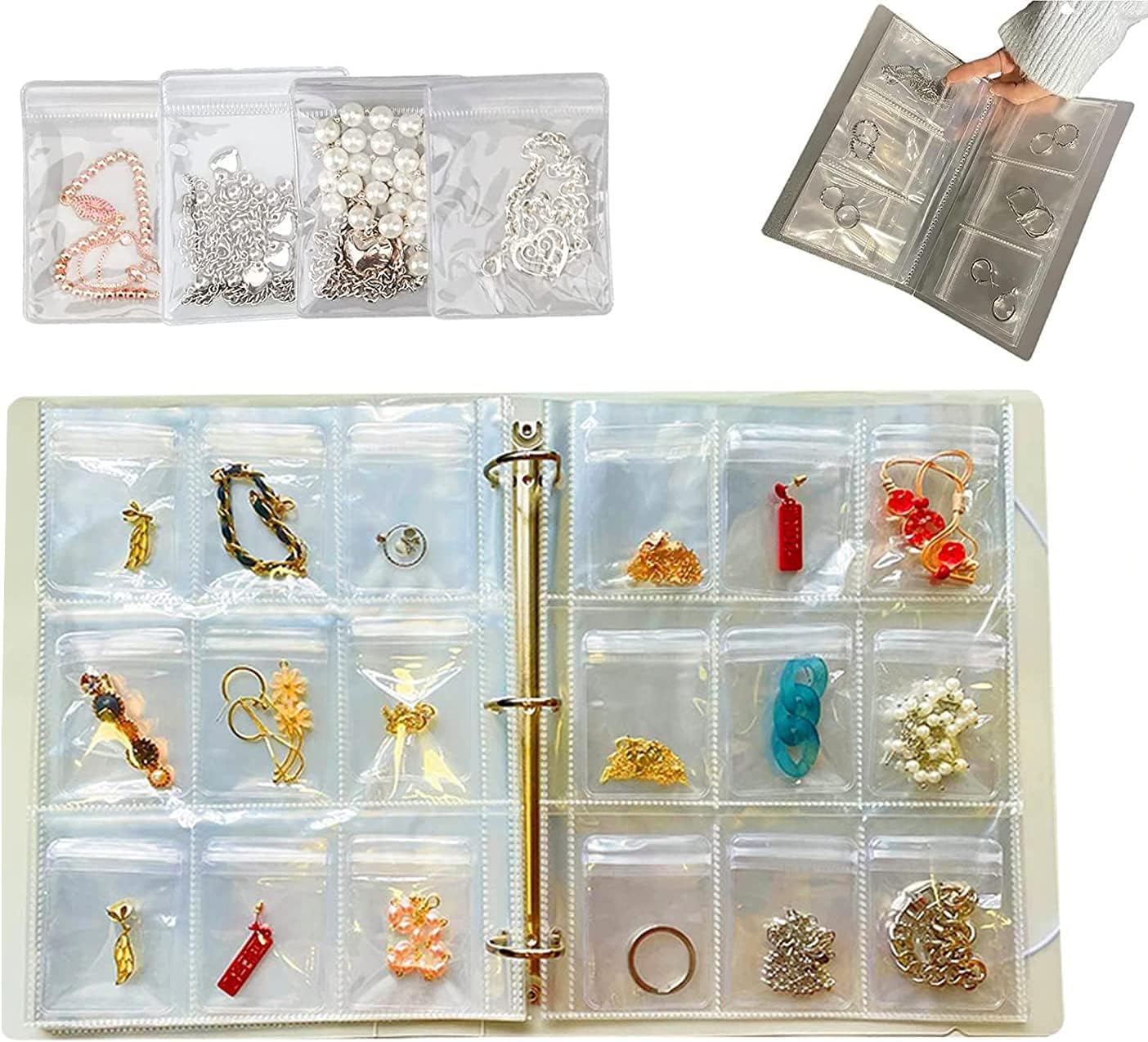 Transparent Jewelry Storage Book, jewelry organizer book
