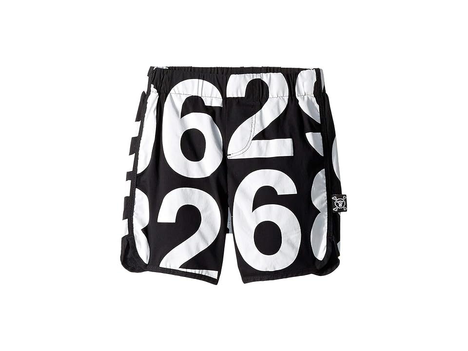 

Nununu Numbered Surf Shorts (Infant/Toddler/Little Kids) (Black) Boy's Swimwear