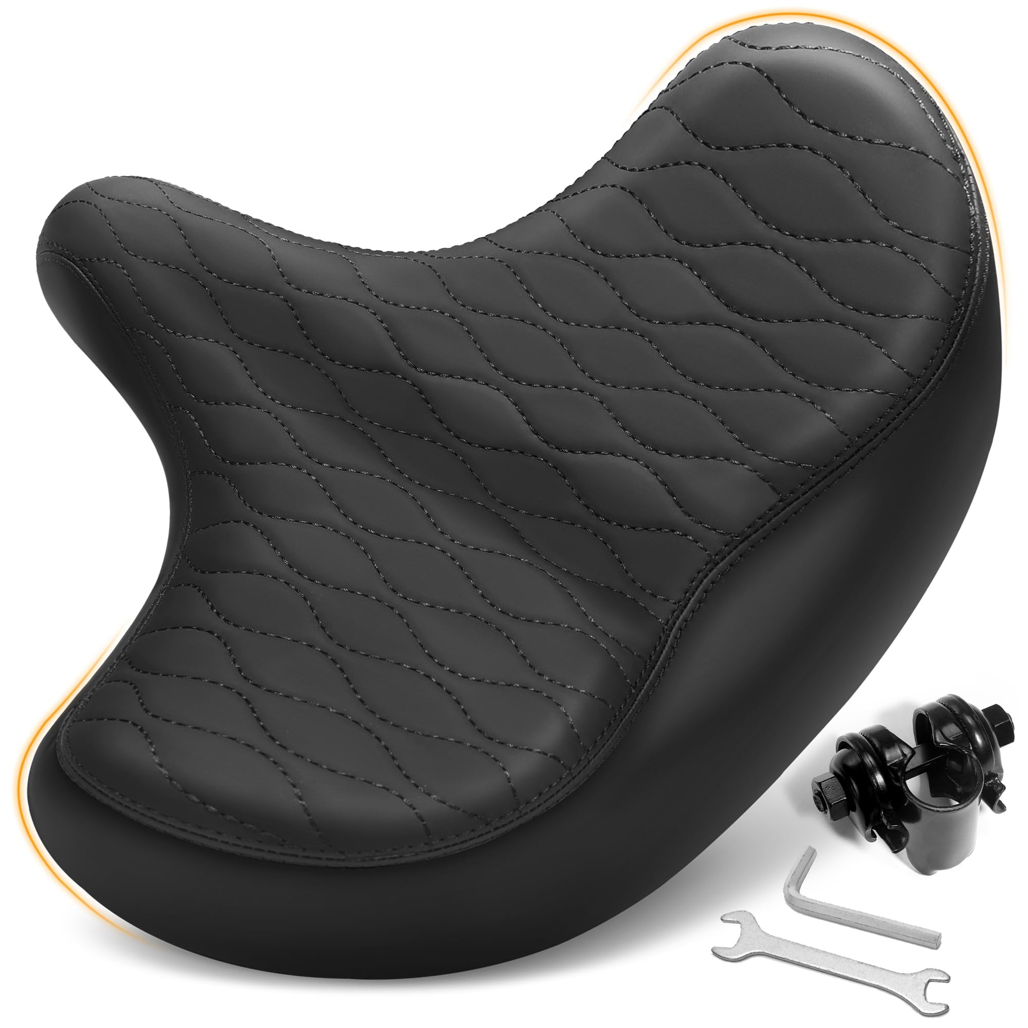 CDYWD Übergroßer Fahrradsattel Herren & Damen, Bequem, Weich Memory Foam, Ergonomisch, Extra Breit Bequemer Fahrradsitz, Universal Ersatz Fahrradsättel für Mountainbike, Cityrad, Ebike, Heimtrainer