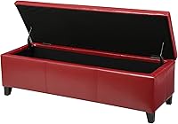 Vista 48 de Banco otomano con espacio para almacenamiento., Marrón