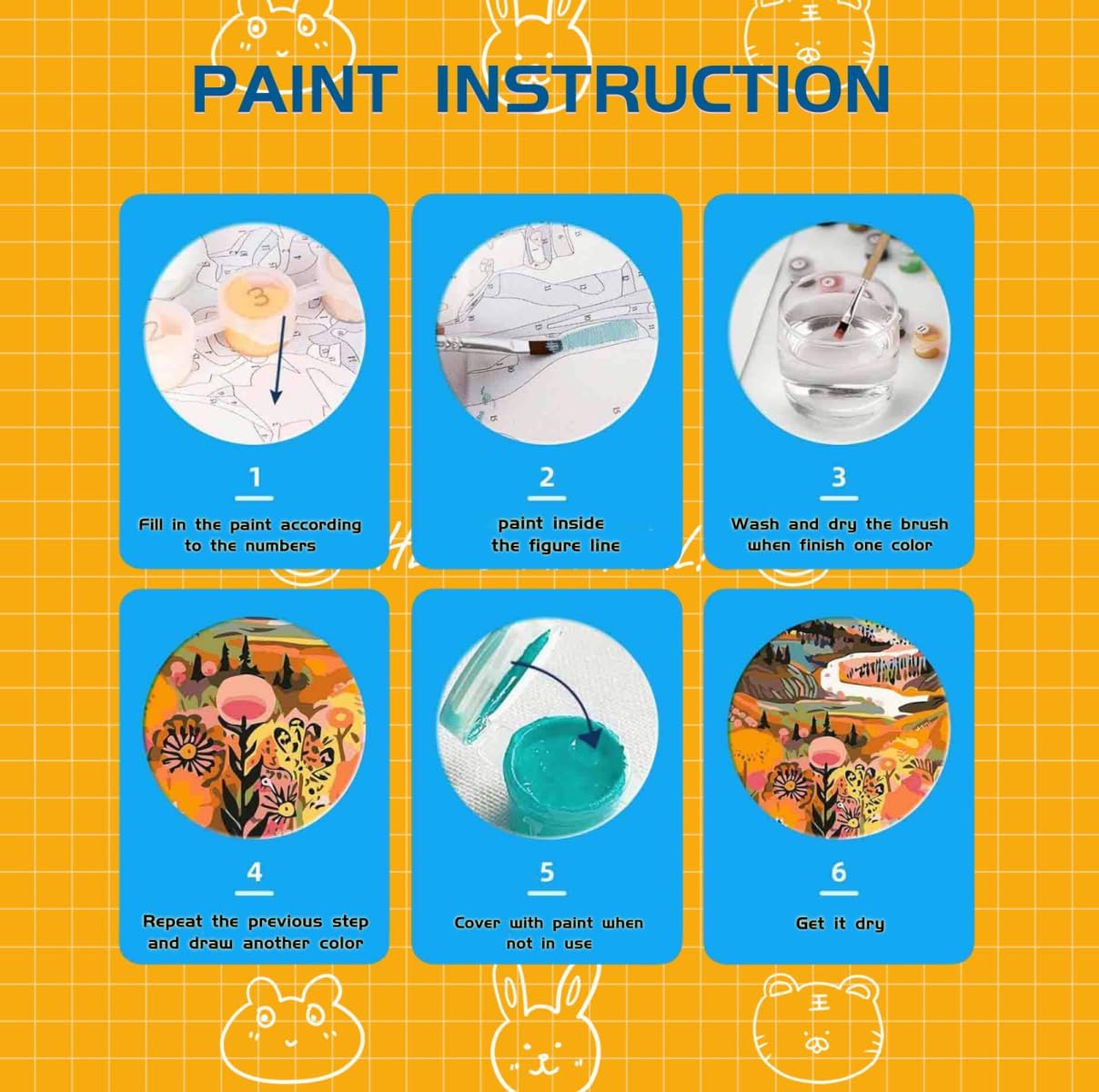 ペイントバイナンバー 子供 数字油绘 階段 完全手書き 絵画 手塗り DIY絵 数字塗り絵 大人 数字キット塗り絵 大人用 初心者向