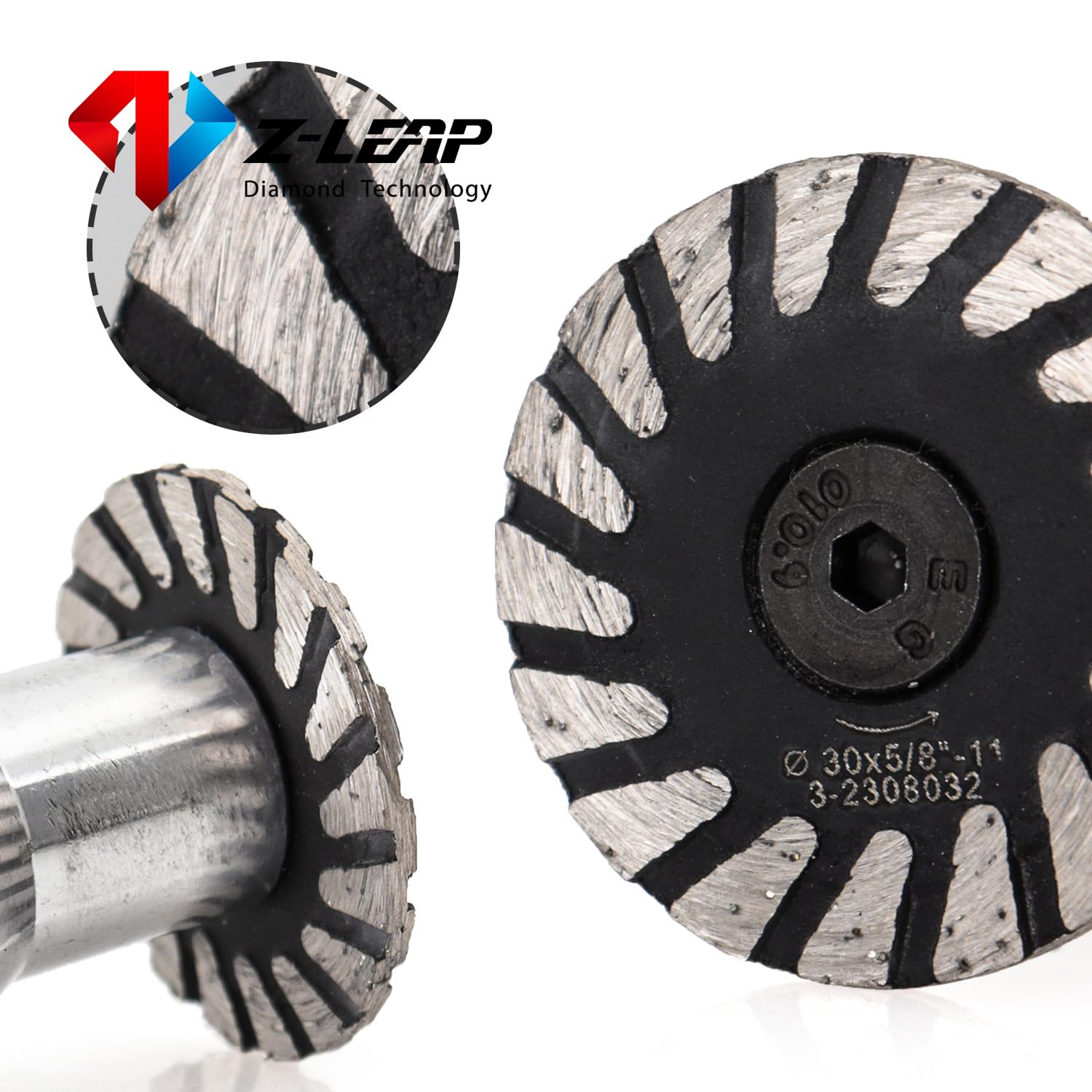 Z-LEAP Engraving Cutting Disc Diamond Mini Saw BIade with RemovabIe M14 FIange for DIY Stone Marble Porcelain - Image 3