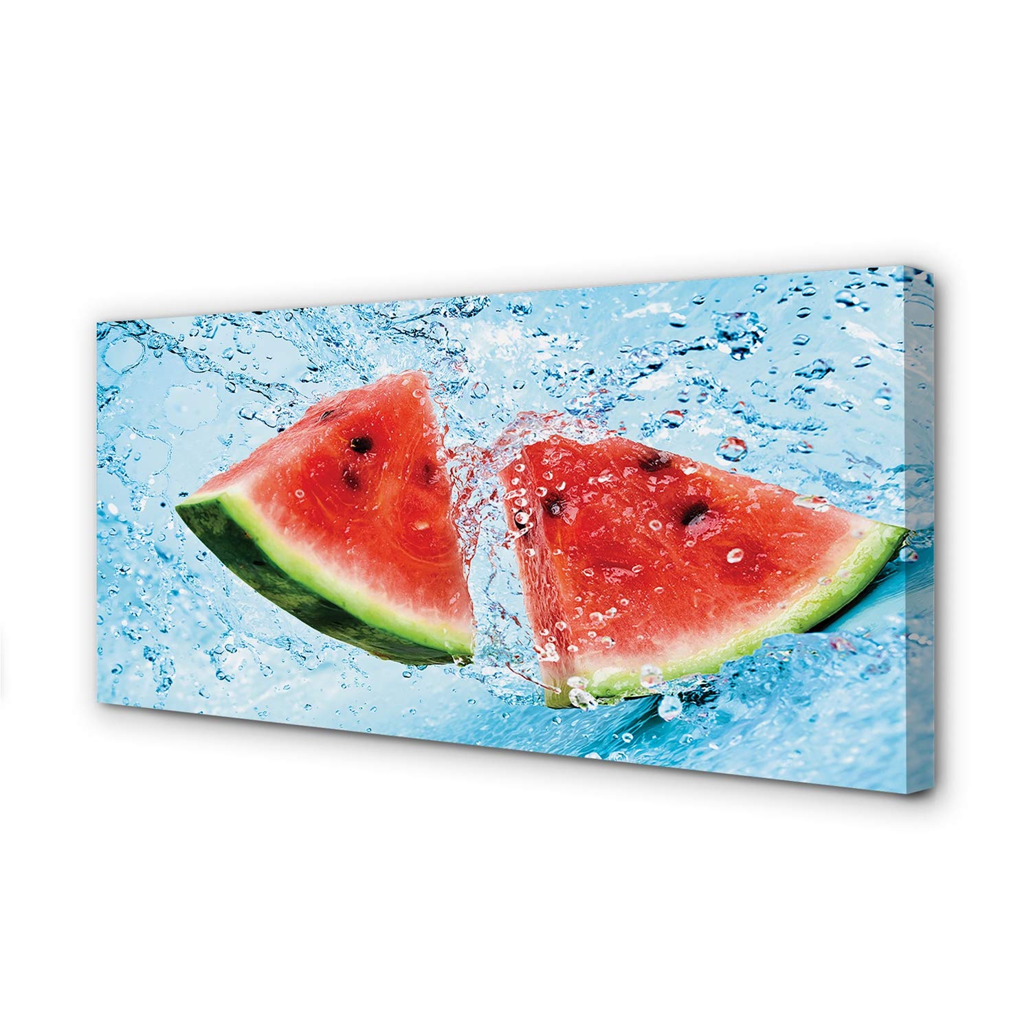 Tableau sur toile 140x70cm fruits pommes vertes et rouges décoration murale Tulup