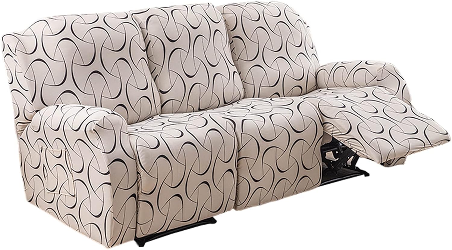 NILUOH Recliner Sofa Covers 8Pieces Stretch Recliner Sofa Slipcover