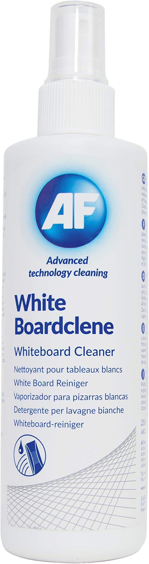 AF Anti-bac+ Sanitising Whiteboard and Surface Spray ABWMSC250