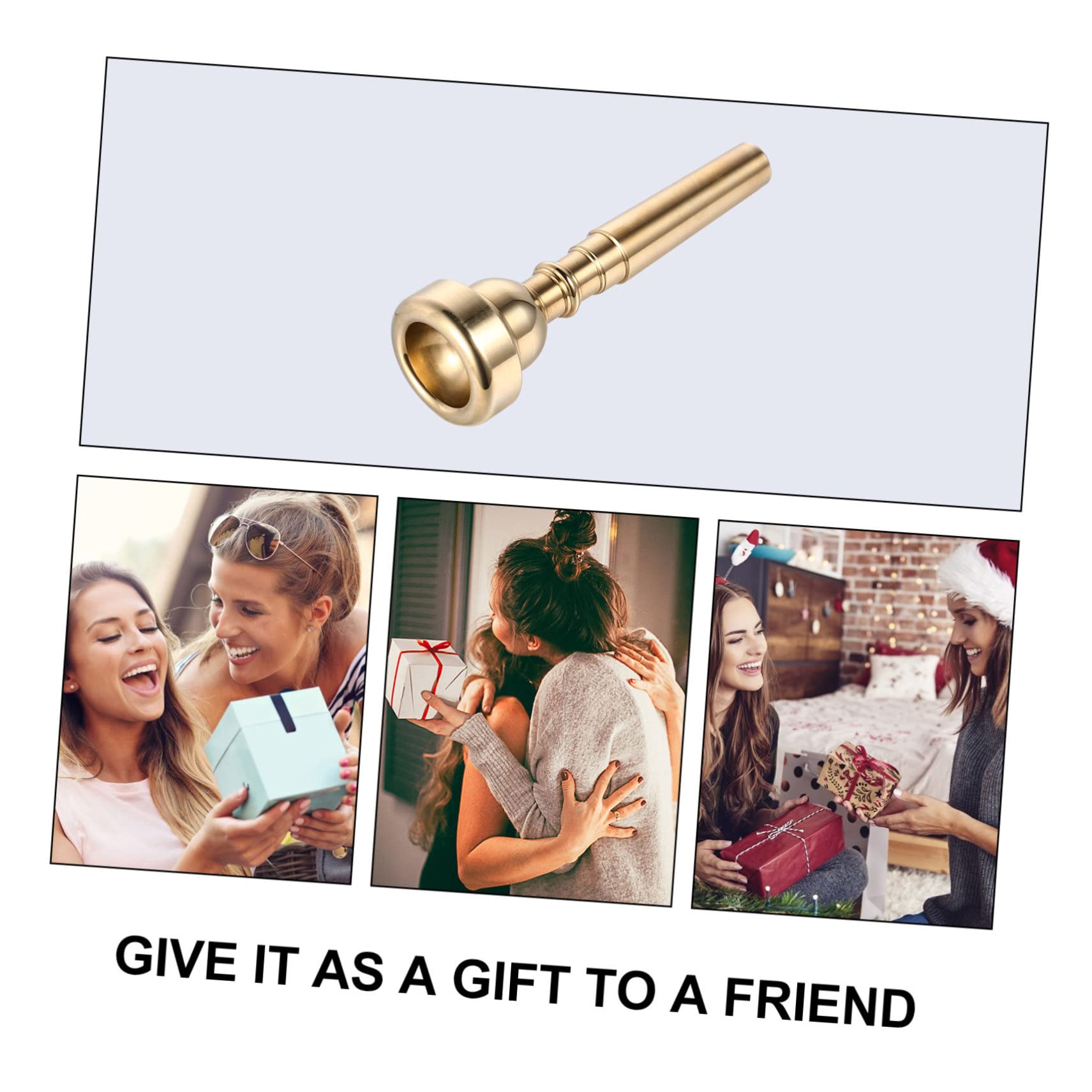 Levemolo Professional Trumpet Mouthpiece 5c Size Silver Horn Replacement Metal Trumpet Part