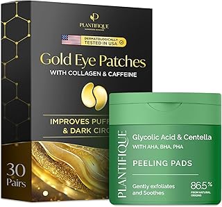 PLANTIFIQUE Parches dorados para ojos hinchad...