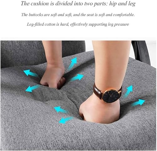 Miniatura 3 de Silla de computadora Silla de tela Silla de oficina Silla trasera Silla reclinable Silla de elevación giratoria Taburete cómodo hogar