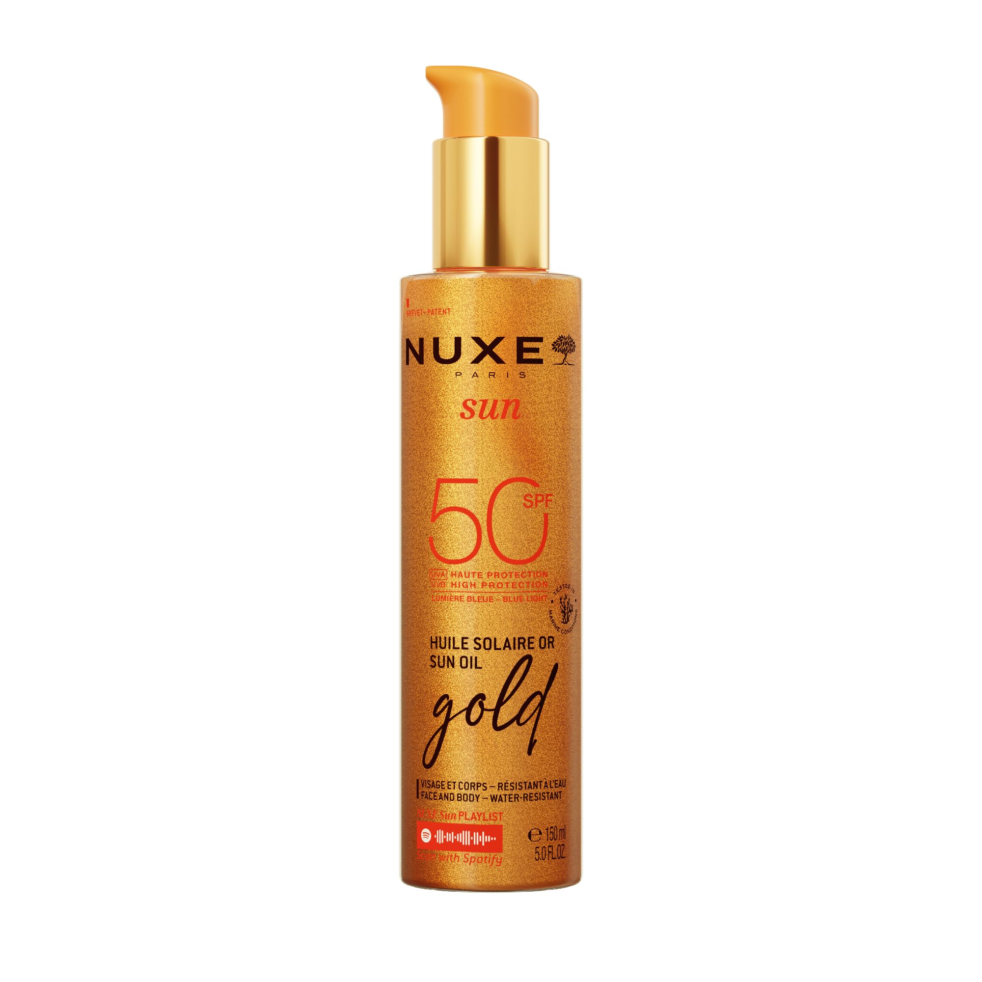 Nuxe Sun Gold Altın Işıltılı Yüz ve Vücut Yağı SPF50 150 ml