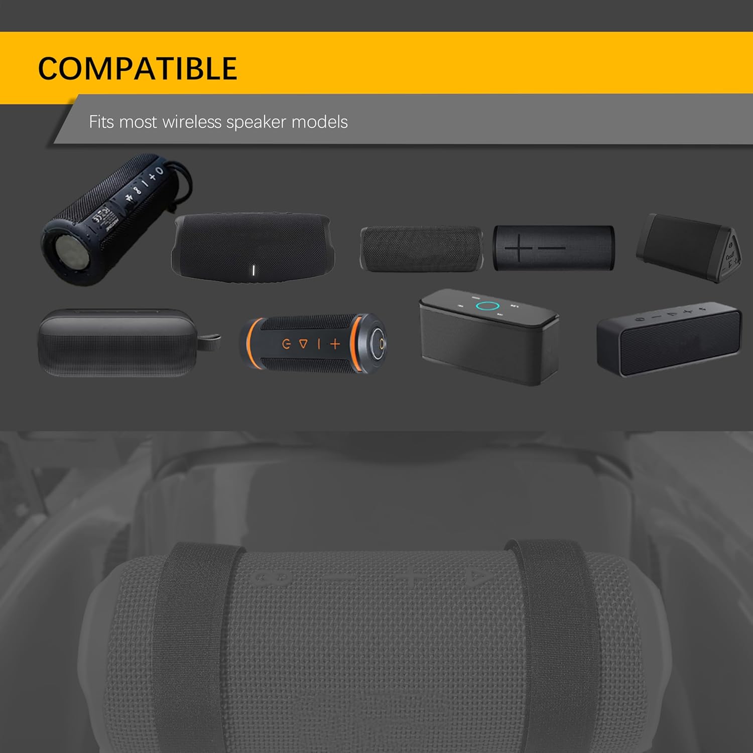 Speaker Mount for Jet Ski, Metal Bracket Holder for PWC's, Boat, Snowmobile, Aluminum Universial Speaker Mount for Jetski (Red) - Image 6