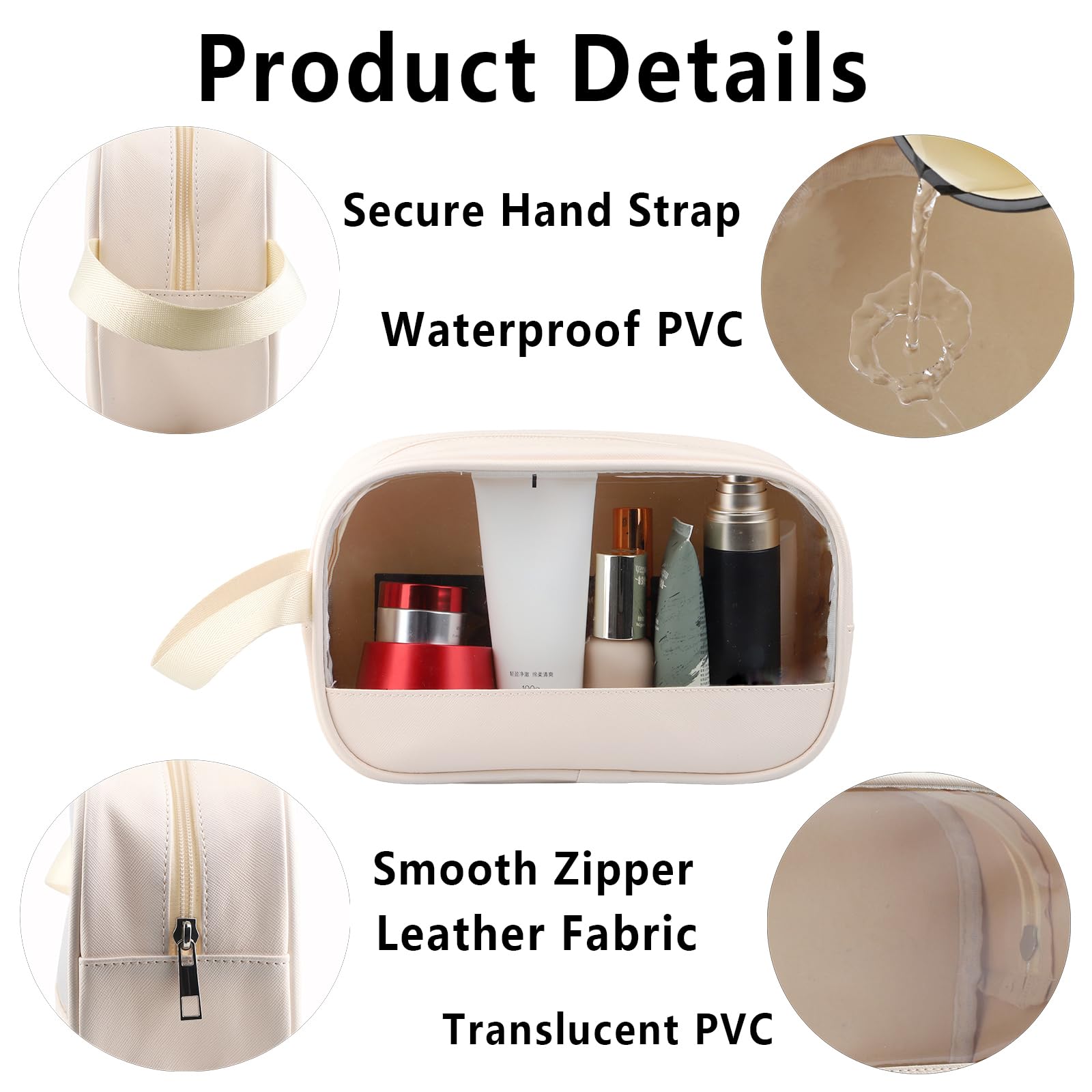 Wild Swimmer Makeup Bag Cold Water Swim Club Gift Cold Water Dips Chilly Nips Gifts Wild Swimming Gifts (Cold Water clear2) - Image 3