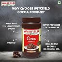 Weikfield Cocoa Powder | Low Fat Rich & Decadent Pure Cocoa Powder | Unsweetened Dark Cocoa for Baking, Desserts, Healthy Smoothies, Brownies, Hot Chocolate & Cakes | Reusable Poly Jar | 150g Jar gallery image