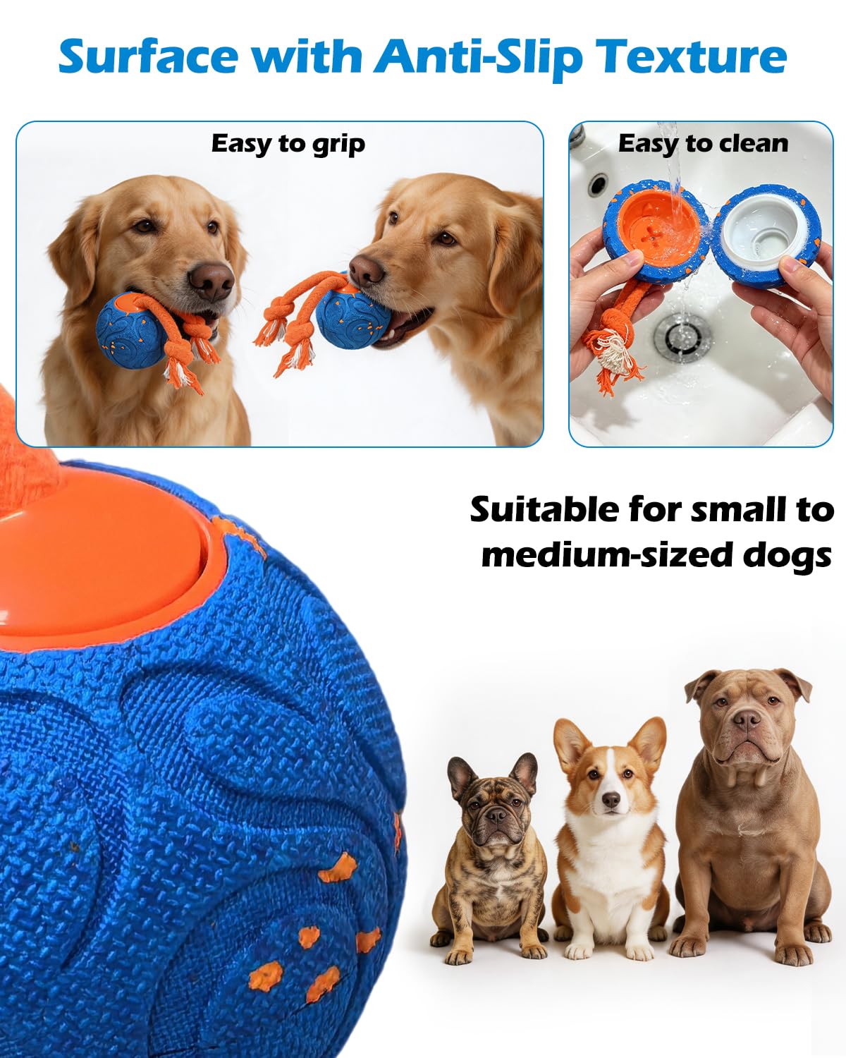 CloudValley Juguete Inteligente Interactivo para Perros con Control Remoto, Material E-TPU