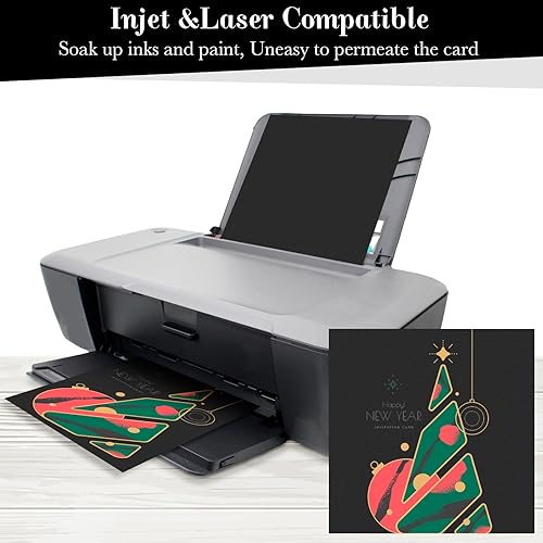 Miniatura 3 de Ctosree 100 hojas de 12 x 12 pulgadas de cartulina para álbum de recortes, 180 Gsm, 65 lb de cubierta, 120 lb de cartulina pesada, suministros