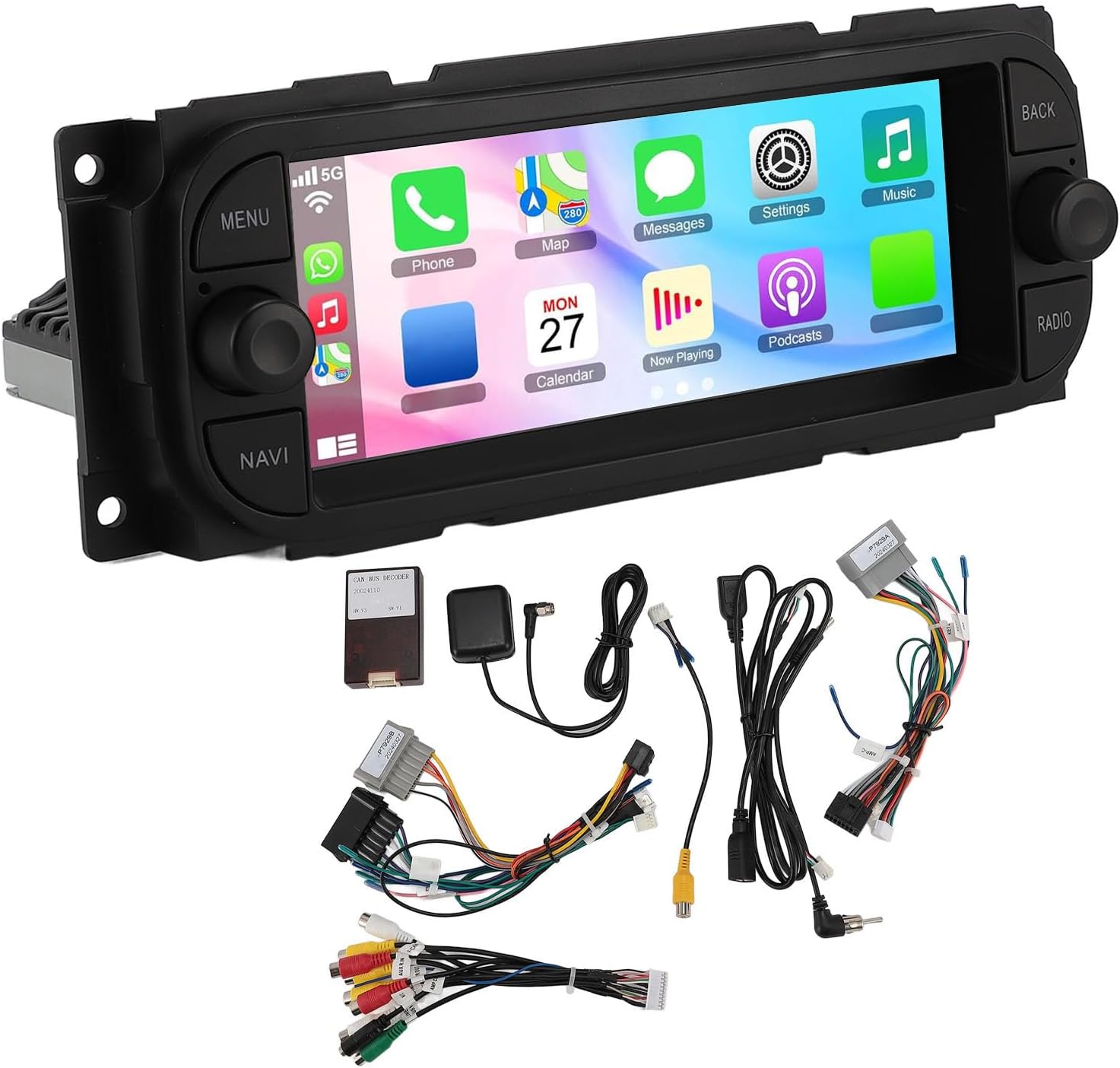 Android 13 Cordless & Android Auto Car Stereo, 2GB+32GB Car Radio with Bluetooth Navigation for iOS & for Android Auto, 6.86 Inch Touch Screen