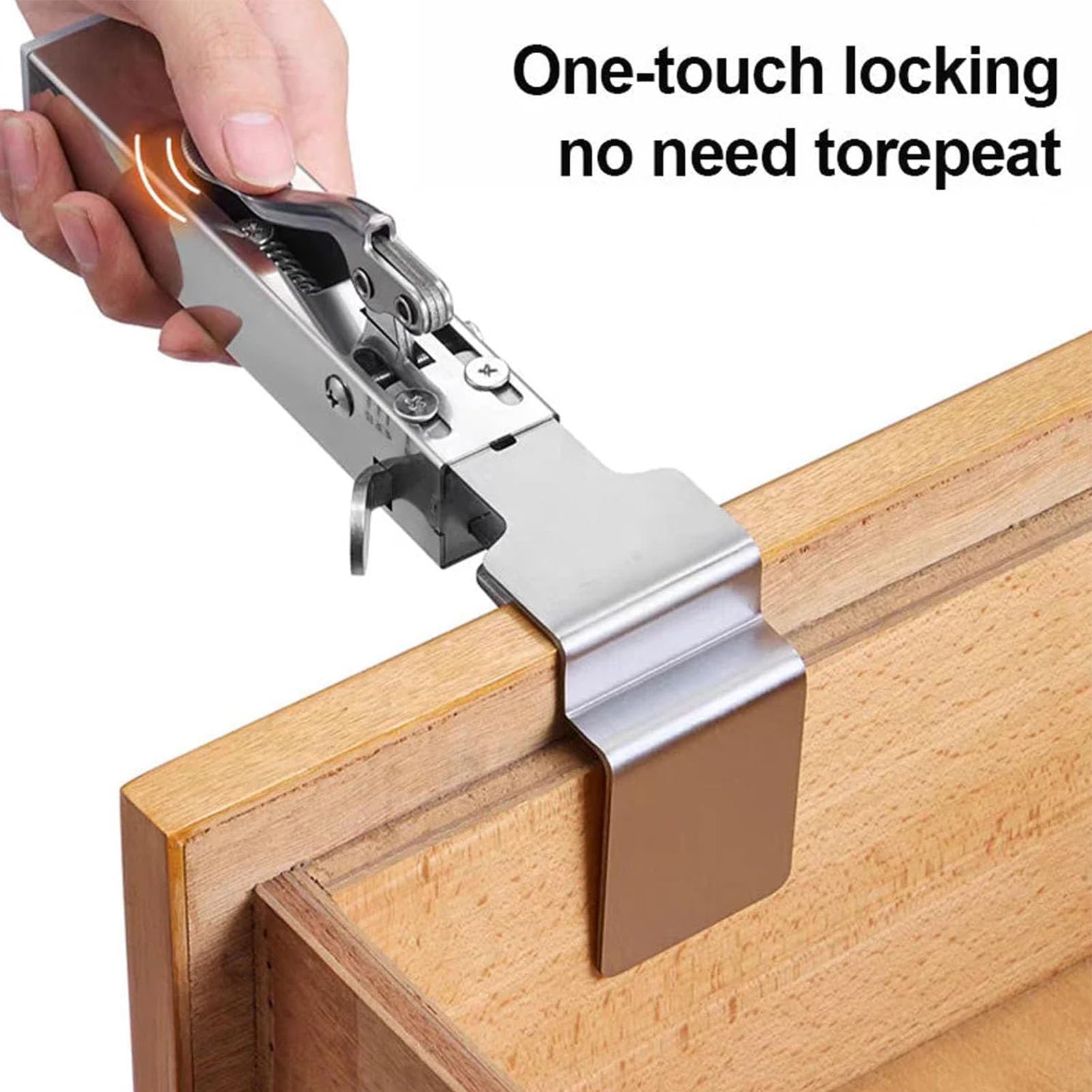 Morsetto di Fissaggio per Cassetti Regolabile, Larghezza Regolabile 21 a 50 Mm, Clip per Cassetti in Acciaio Inossidabile per Installazione di Mobili, Morsetti per