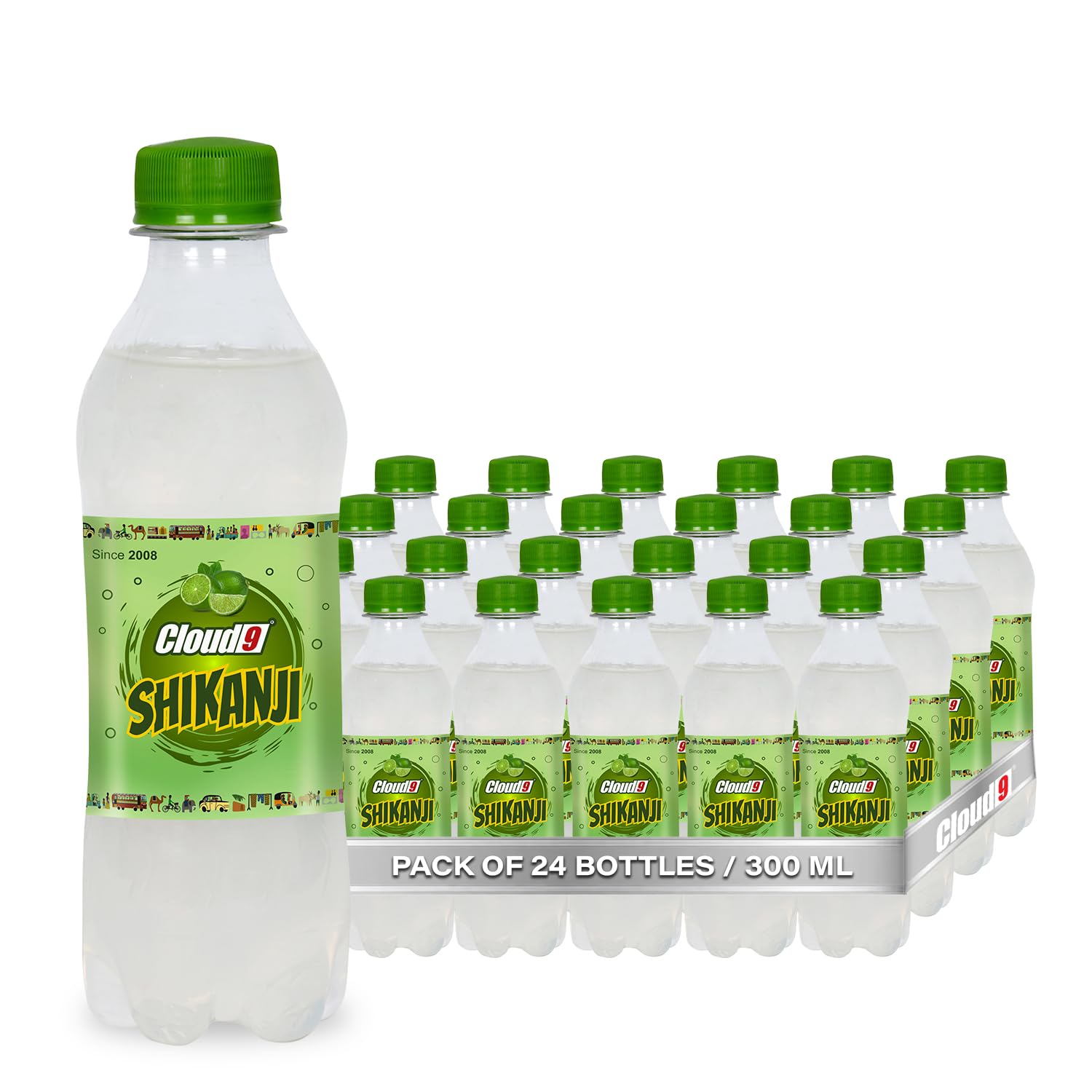 Cloud9® Shikanji | Lemon Shikanji Juice | 300 ml Pack of 24 [Price Including Courier Charges]-image-0
