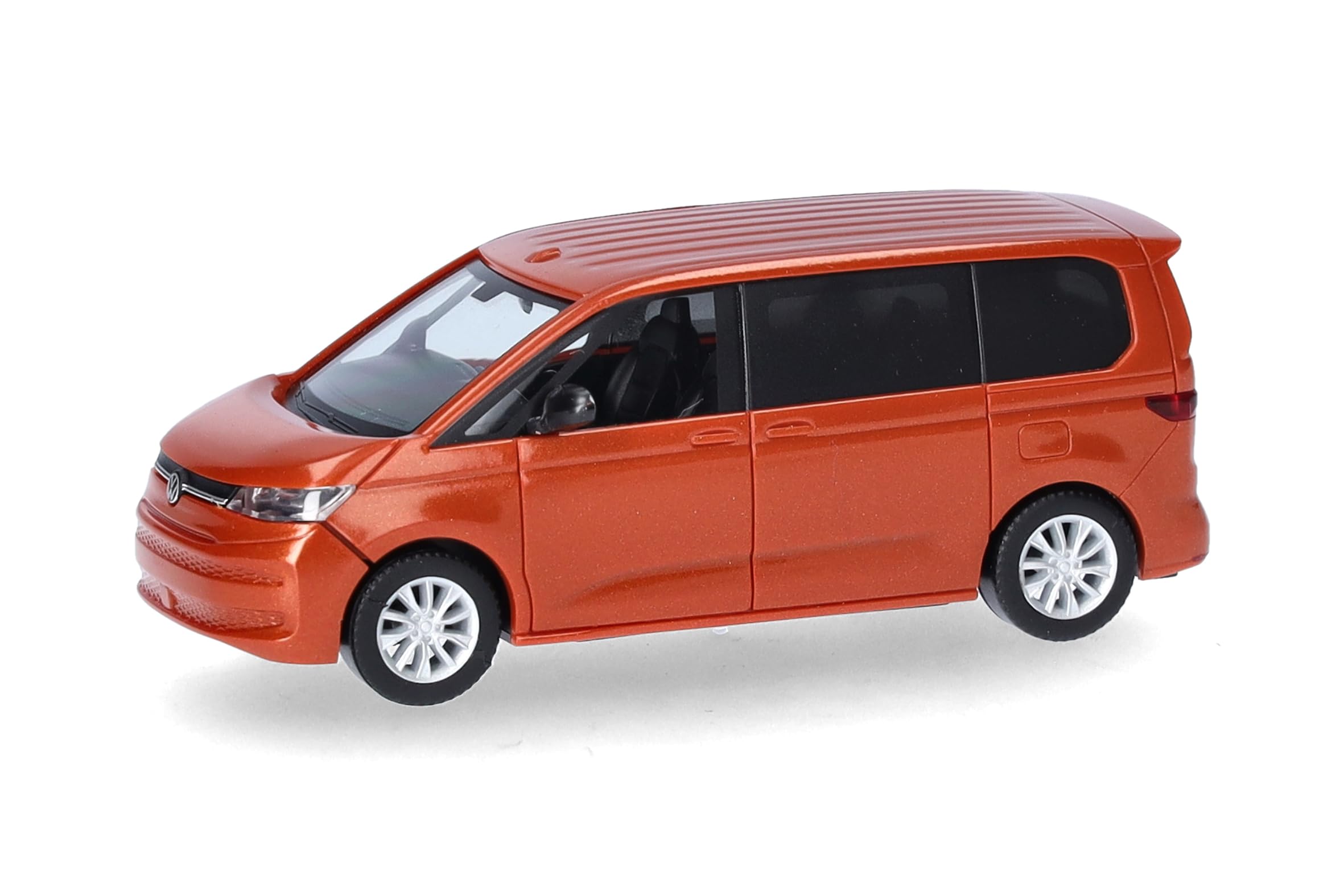 Herpa model car VW Multivan, Energetic Orange Metallic, miniature in scale 1:87, collector's item, Made in Germany, plastic model