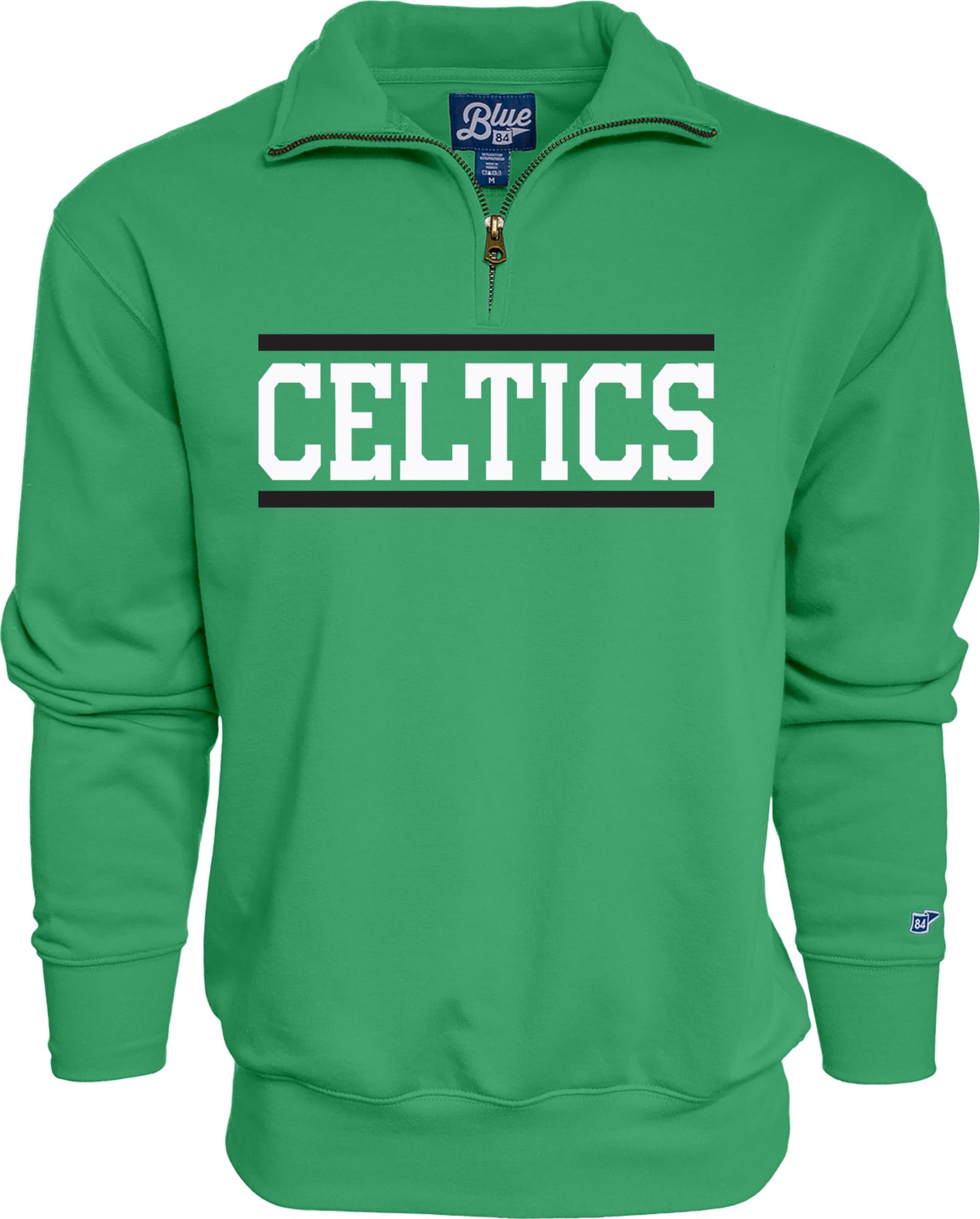 Blue 84 NBA unisex-adult Nba Officially Licensed Quarter Zip Sweatshirt Team Color