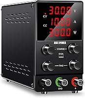 Vista 1 de NICE-POWER Fuente de alimentación CC variable: 30V 10A Conmutación ajustable Regulada Alta precisión Pantalla LED de 4 dígitos Puerto USB 5V/2A