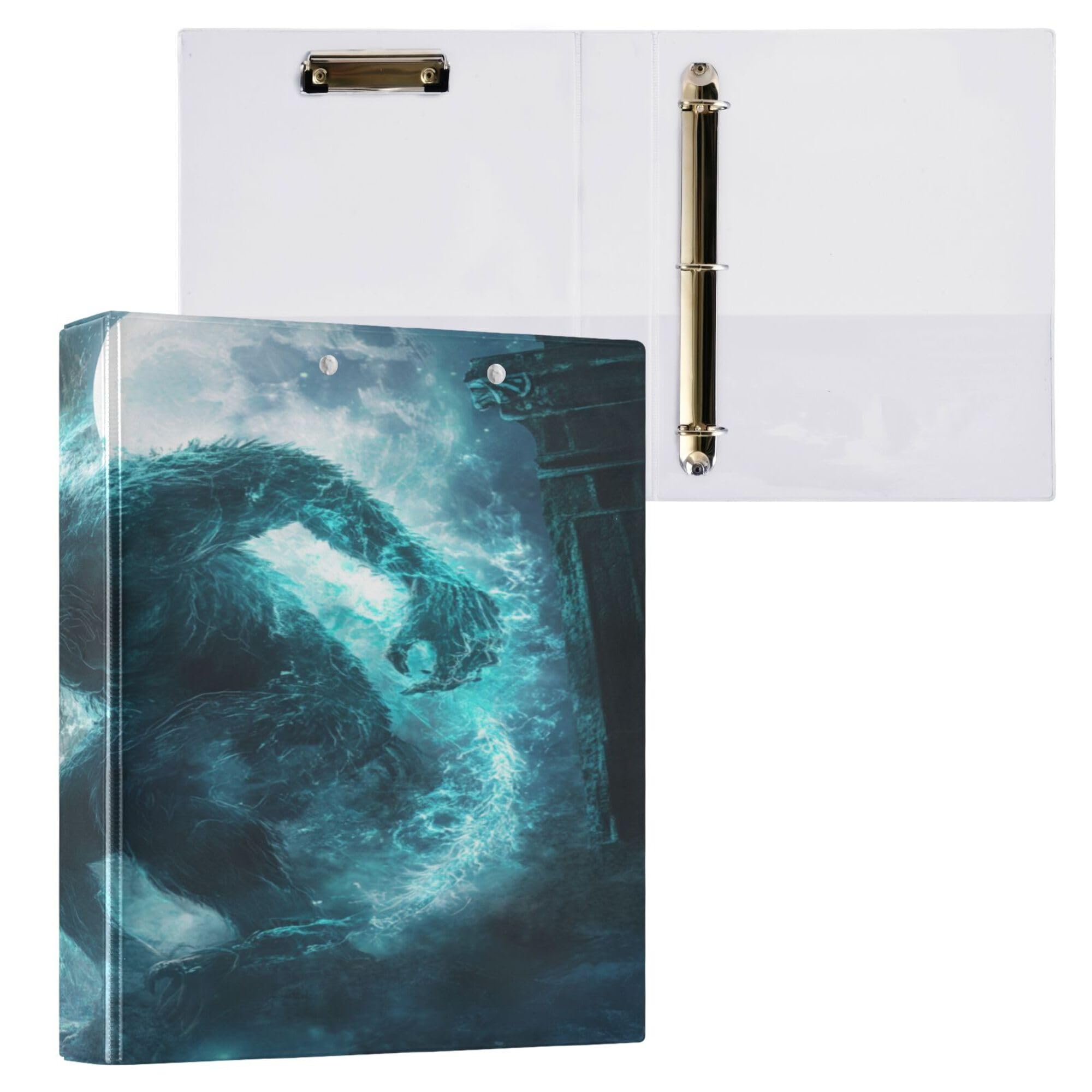 1.5 Inch Notebook Binders Three-Rings School Binders with Clipboard Office Binder Supplies Hardcover 1 Pack Chimpanzee
