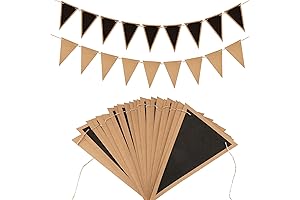 JijAcraft Burlap Banner Blank Pennants