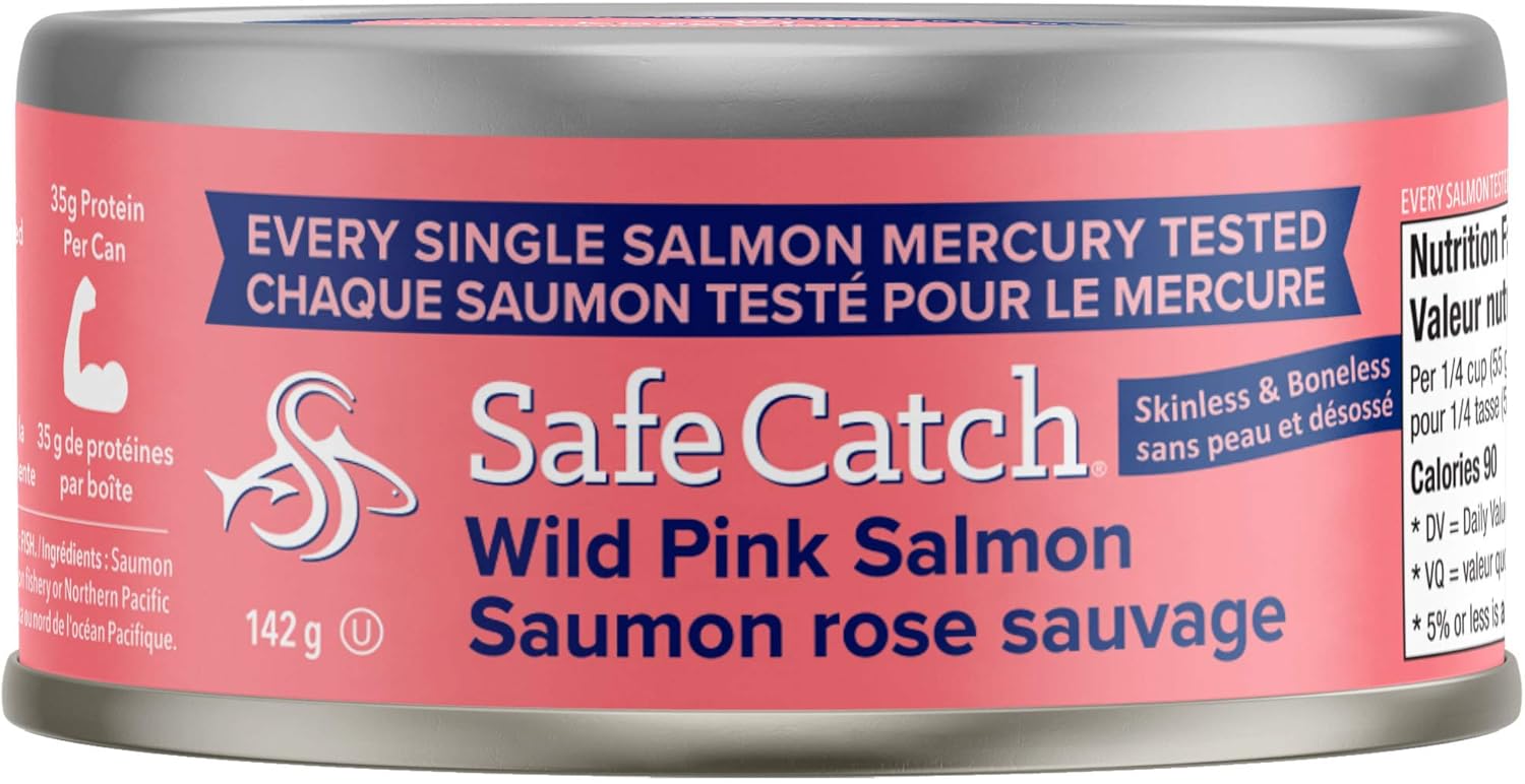 Safe Catch Wild Pink Salmon Canned WildCaught Skinless Boneless Salmon