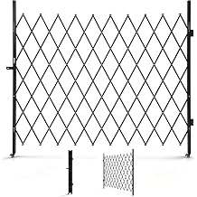 Expandable Folding Security Gate, Lockable Scissor Barricade