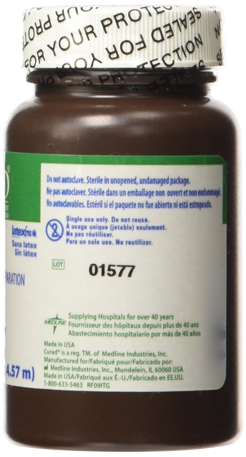 CURAD Sterile Plain Packing Gauze Strips, 1" x 5 yds., Essential Wound Care Supplies, Pack of 12