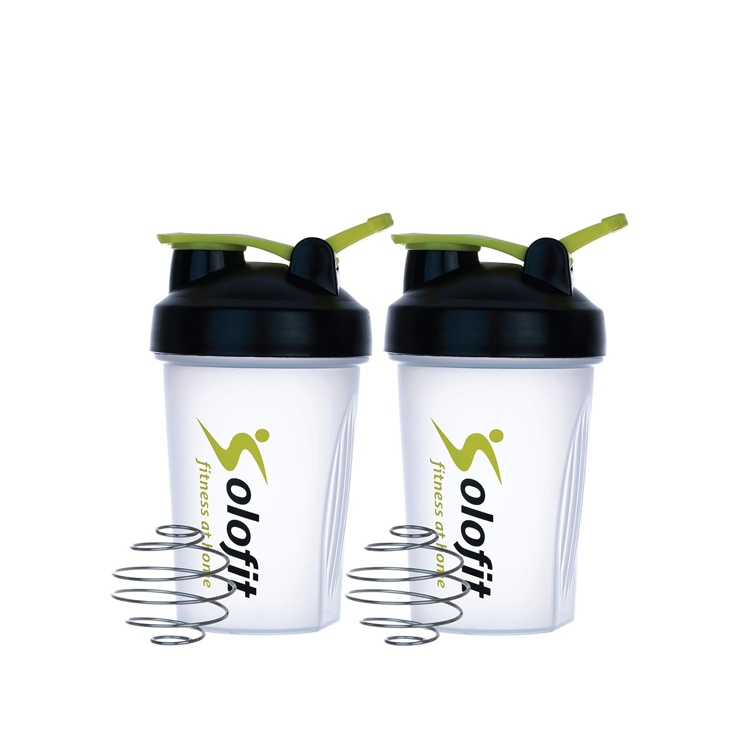 Solofit Protein Shaker Bottles with Shaker Balls Leak Proof Smoothie