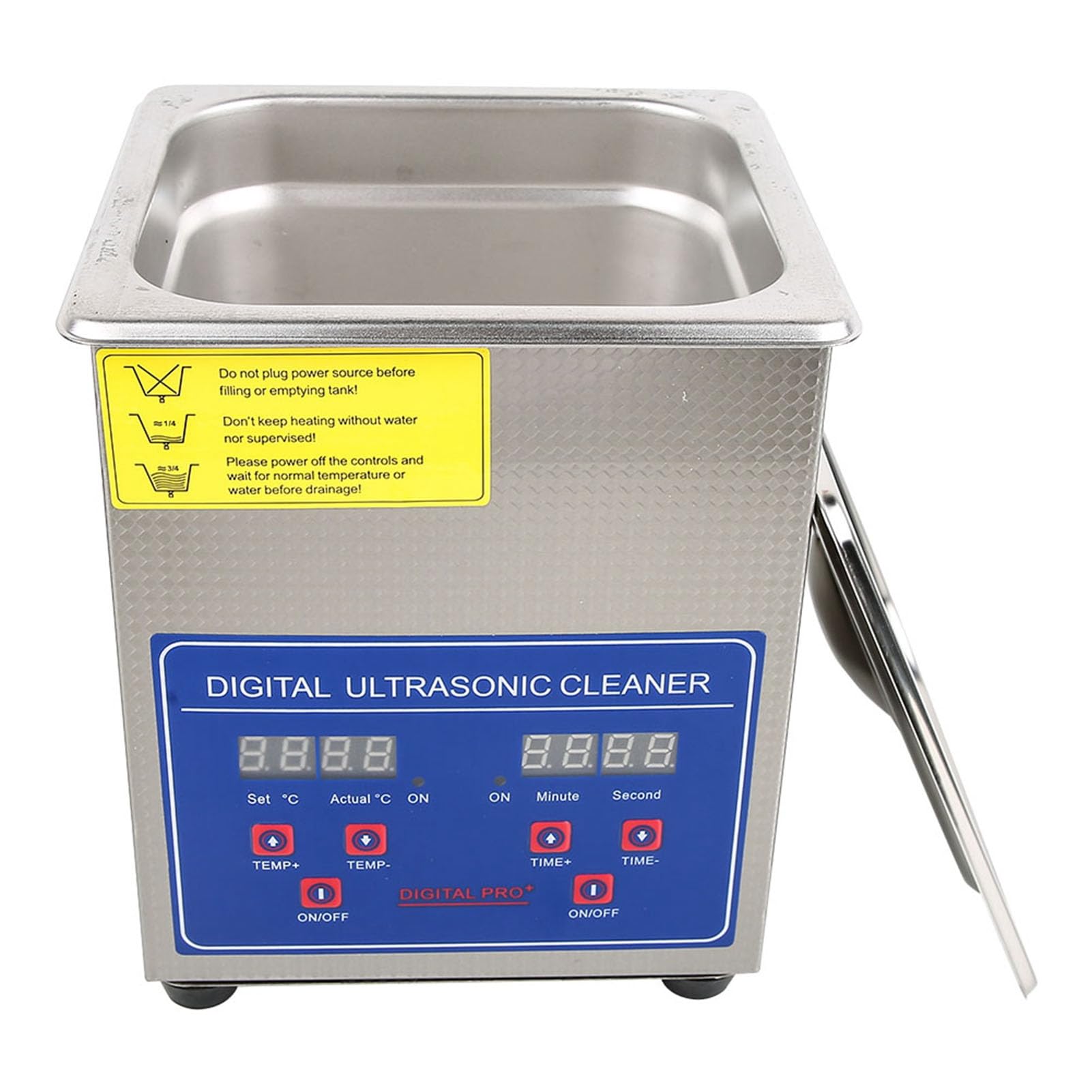 Máquina de Limpieza Ultrasónica Digital de Acero Inoxidable con Temporizador de Calentador para Limpieza de Joyas