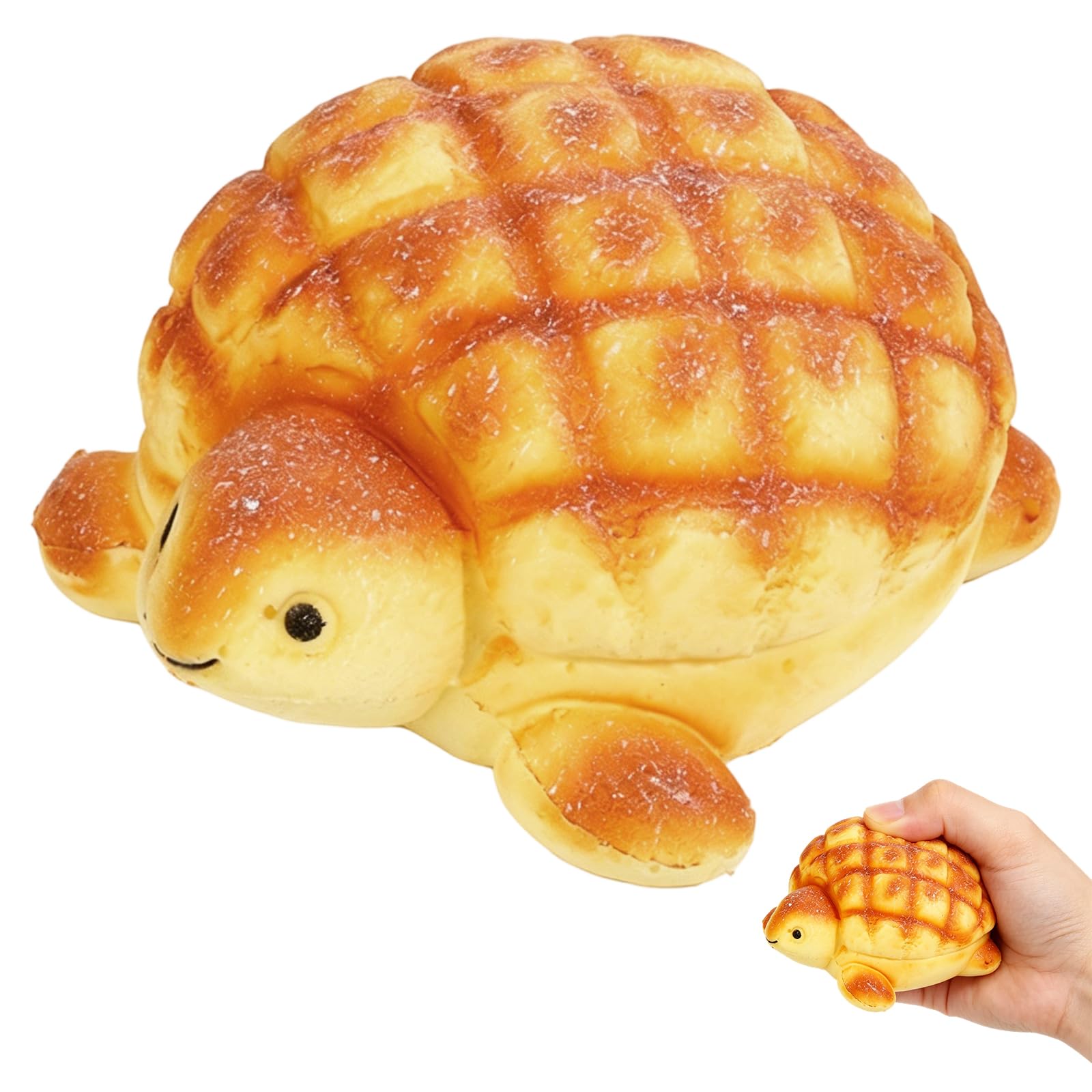 Slow Rise Squishies, Sensory Stress Relief , Turtle Bread Design, Educational Play, Fine Motor Skills Development, Dimensions 12.5 cm Length 9 cm Width 6 cm Height