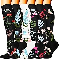Vista 75 de Sooverki - Calcetines de compresión de cobre para circulación, para mujeres y hombres, 6 pares, para correr, atletismo, medicina, enfermería, viajes