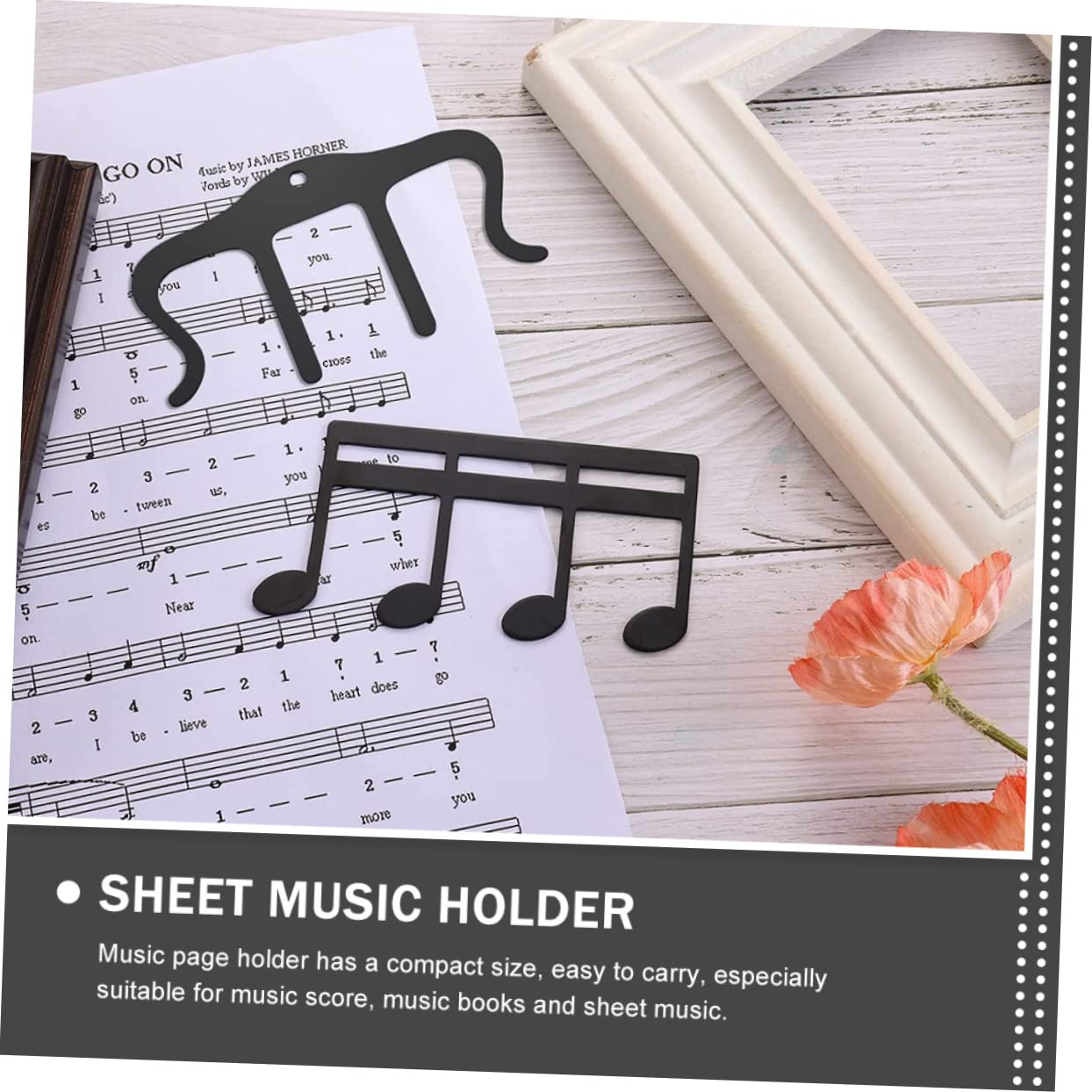 Abaodam 10stücke Förmige Metall Notenklammern Praktische Musikblatt-halter Für Klavier Und Instrumente Starke Haltekraft Zum Öffnen Von Notenbüchern Vermeidung Von Seitenumblättern