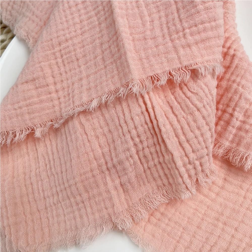 cloth napkins, 50PCS Gauze,Cotton Thick Napkins For Party Dinner Wedding Table Decor(Peach a)