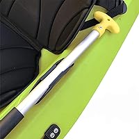 Vista 7 de Clips de soporte para remo de kayak (incluyendo tornillos), clip universal para remo de kayak montado en cubierta y clip de red de pesca