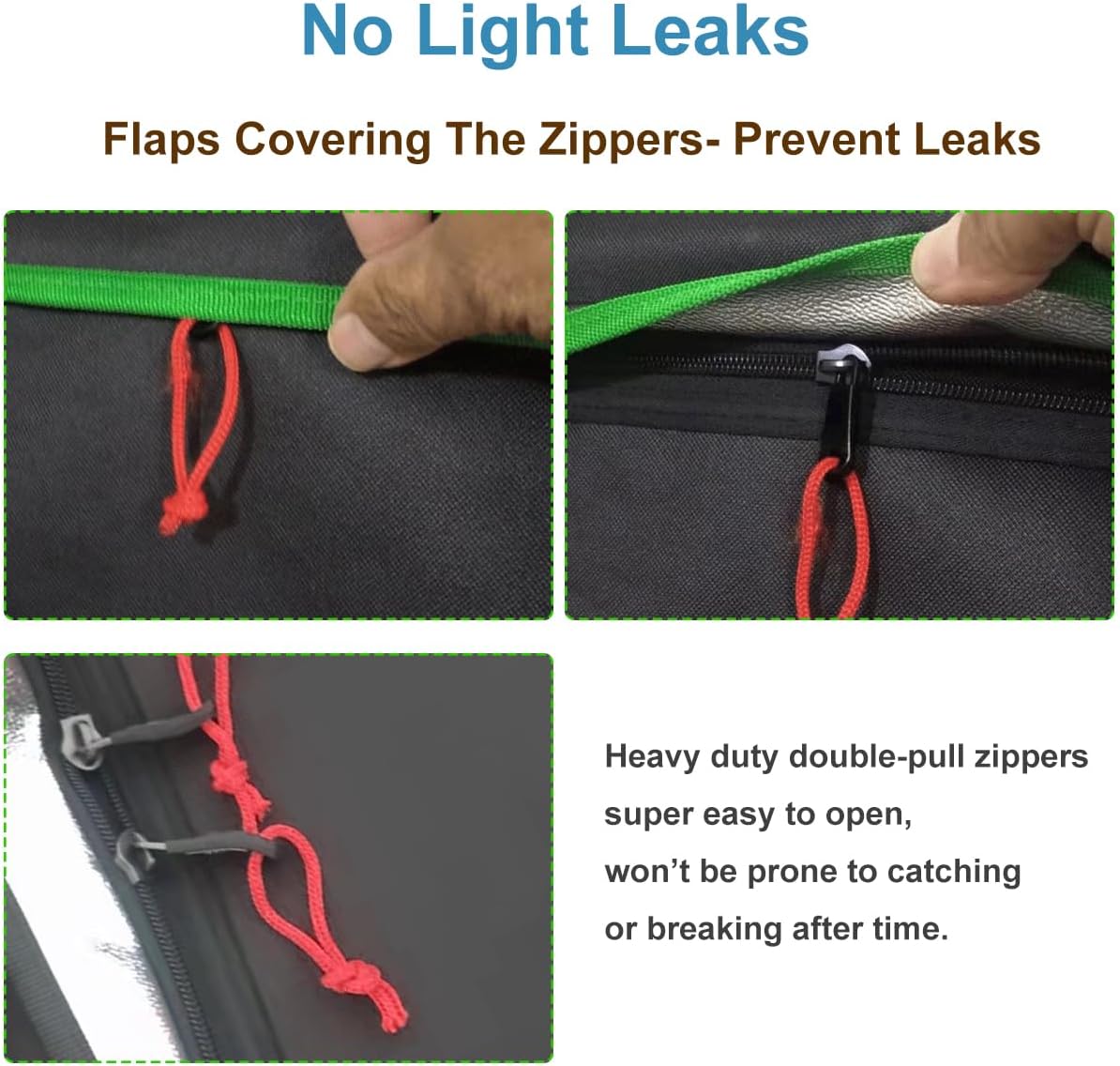 2x2ft Grow Tent Kit, Complete High Reflective Mylar Indoor Grow Tent + LED Grow Light Combo Hydroponics Indoor Plant Growing Tent System with Carbon Filter (24"x24"x55")