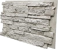 Vista 2 de From Plain To Beautiful In Hours CE-4824 Canyon's Edge - Panel de piedra sintética apilable, color tostado biscotti, paquete de 6