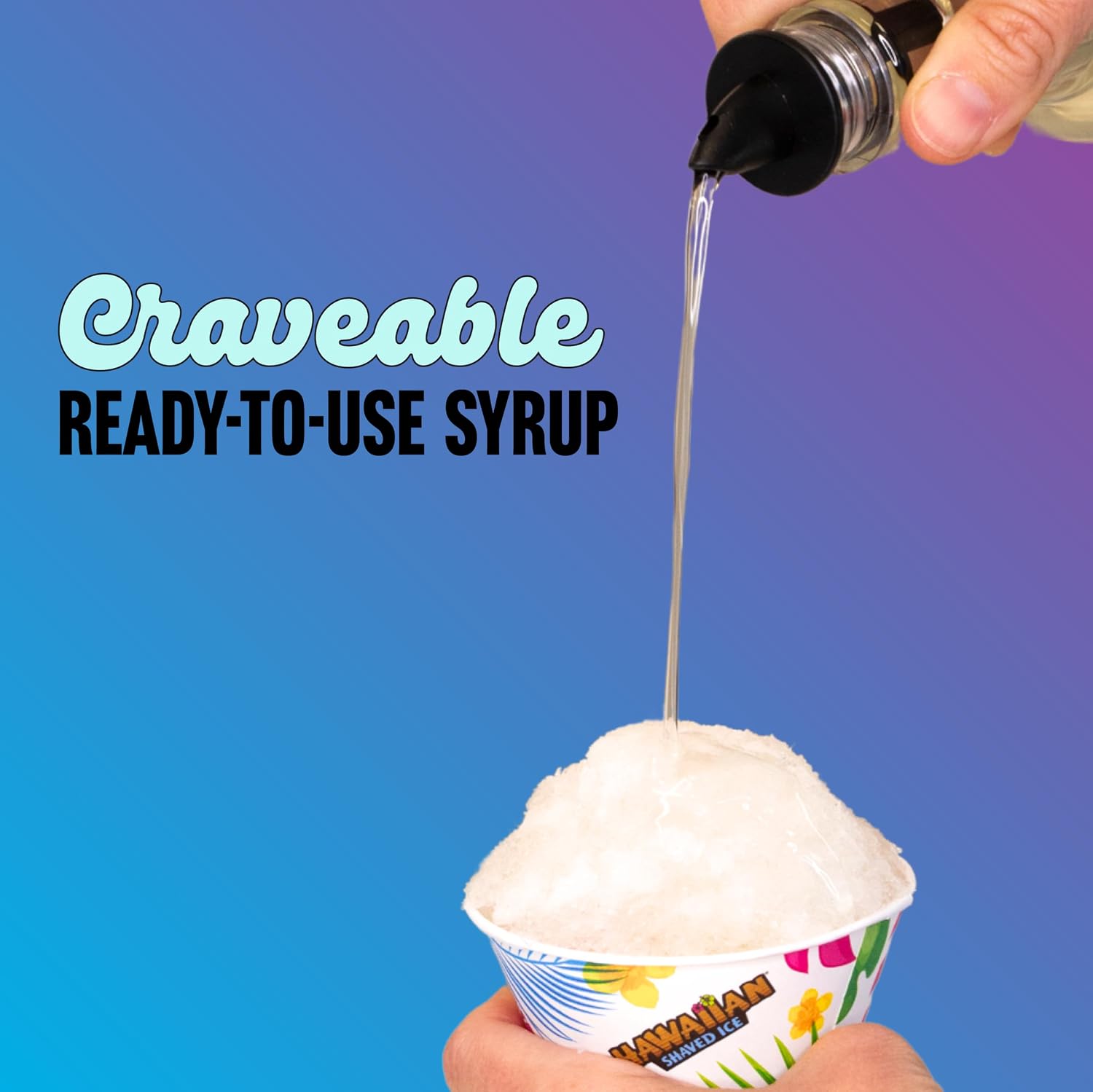 Hawaiian Shaved Ice Syrup Assortment, 6 Pack Dye-Free Flavors: Pina Colada, Cherry, Blue Raspberry, Blue Cotton Candy, Tiger’s Blood and Strawberry, For Shaved Ice, Snow Cones, Slushies, Sodas and More, Allergy-Friendly, No Artificial Colors
