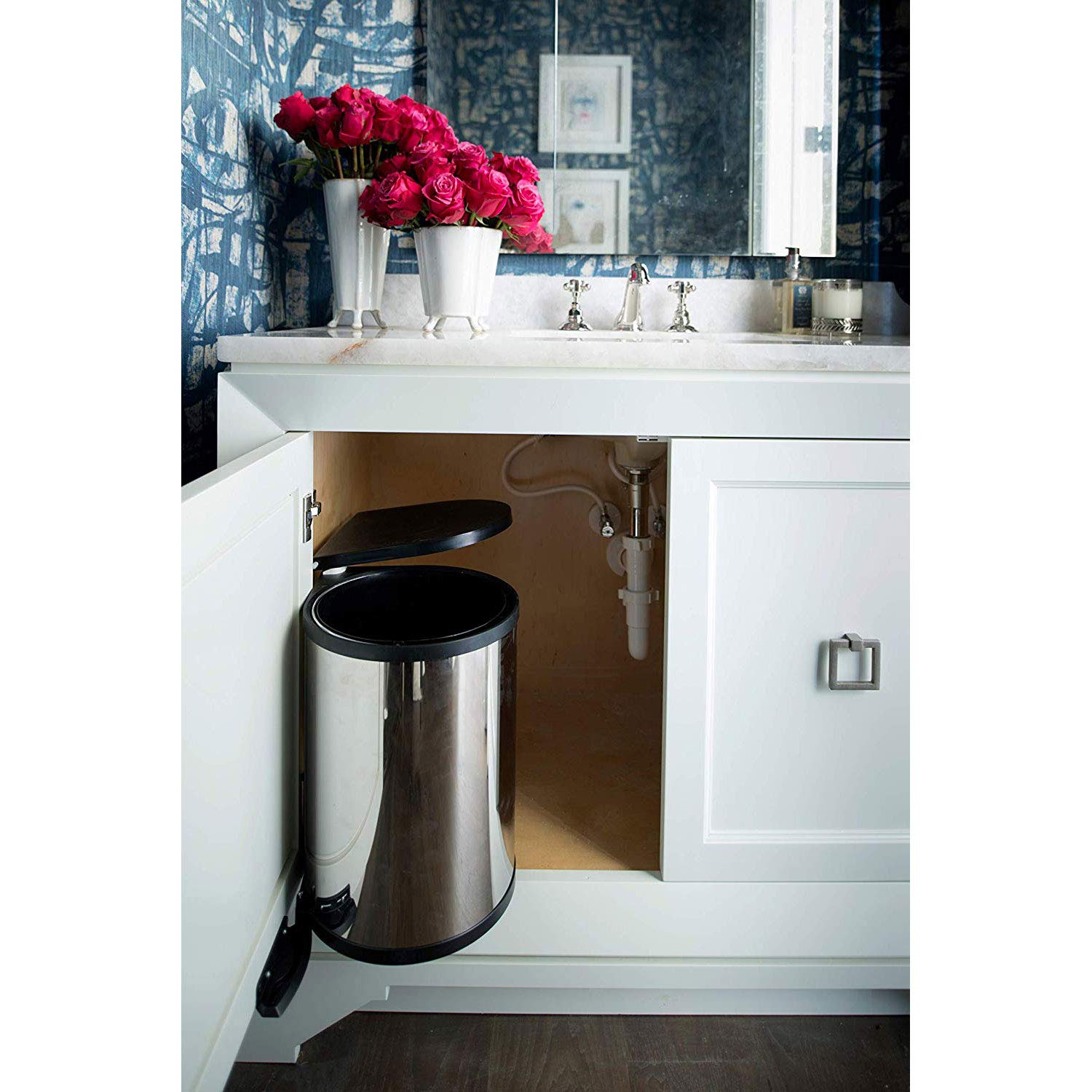 RevAShelf 801031415 15 Liter Stainless Steel Kitchen or Bathroom